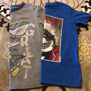 Medium boys shark shirts